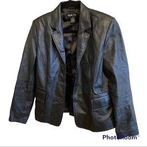 Style & Co soft leather jacket. Excellent condition! Size medium. Hip length.